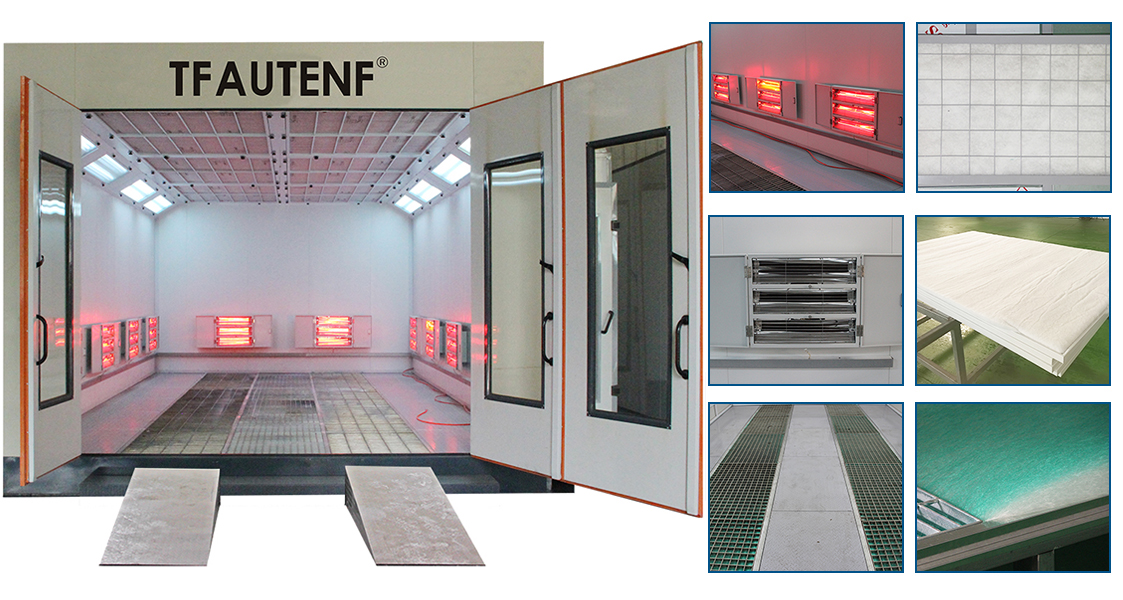 Electric heating spray booth