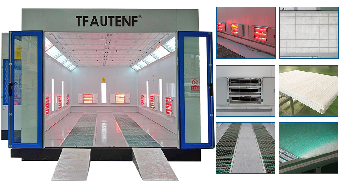 Electric heating spray booth
