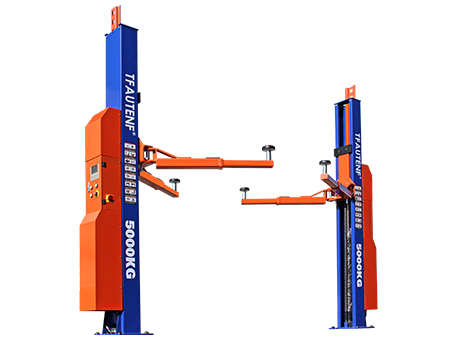 TF-B50E intelligent two post car lift with base plate