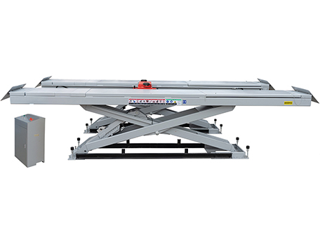 in-ground scissor lift with rolling jack