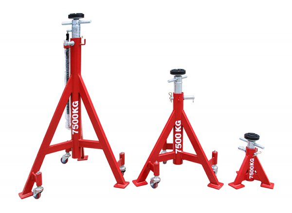 7.5 Ton Jack Stands in Three Height Variants